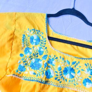 Traditional Mexican Embroidered Blouse